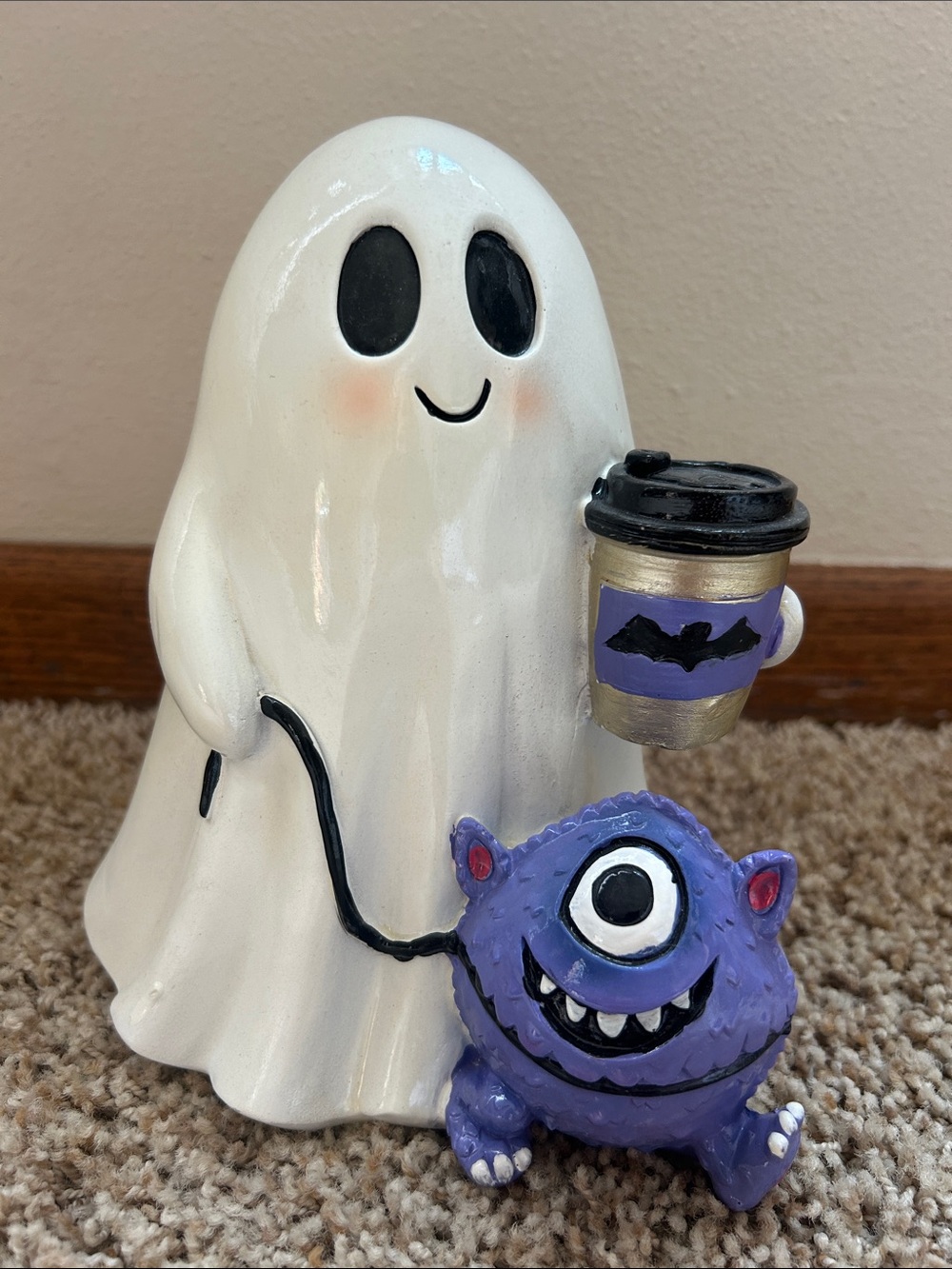 Ghost and Purple Monster Figurine